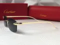 Cartier Мъжки слънчеви очила правоъгълни 3 цвята дамски унисек, снимка 7