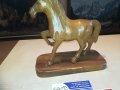 поръчан-дървен кон-20х20х9см-внос швеицария, снимка 5
