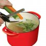 Кухненска ножица / 2 в 1 нож и дъска за рязане - clever cutter, снимка 1 - Прибори за хранене, готвене и сервиране - 26633457