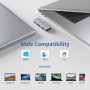 USB C към HDMI многопортов адаптер за MacBook Air Pro, снимка 3