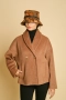 Дамско Вълнено Късо Палто Gabriel coat - Кафяво, снимка 1