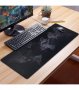 Голяма мека подложка за мишка и клавиатура с гумиран гръб против хлъзгане и принт на картата на свет, снимка 2