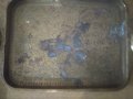 месингова табла,поднос арт нуво, снимка 2