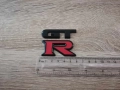 Емблема Nissan GT-R черно с червено, снимка 3