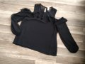 Черна блуза H&M, снимка 1 - Блузи с дълъг ръкав и пуловери - 37440407