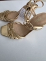 Zara златисти сандали, снимка 2