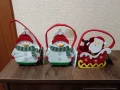 Коледни филцови кошнички за лакомства., снимка 1