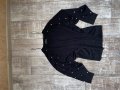 Wow 🤩 Черен  пуловер блуза  Zara овърсайз размер  с декорация перли, снимка 3