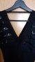 Черна блуза с пайети, снимка 4