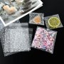 50 бр бели точки прозрачни опаковъчни пликчета торбички за дребни сладки ръчна изработка коледни, снимка 2