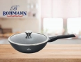Тиган Уок с капак Bohmann, 28см. 3.4л., Лят алуминий, Подвижна дръжка, Индукция, снимка 5