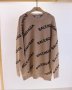 Дамски пуловер - туника с надписи , снимка 1 - Блузи с дълъг ръкав и пуловери - 43506364