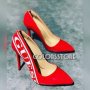 Червени обувки на ток Guess  кодBR121, снимка 1 - Дамски обувки на ток - 37756962