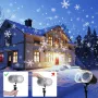 ROVLAK Коледна вътрешна и външна лампа за проектор снежинка за коледни партита, с дистанционно, снимка 3