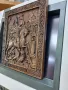 Икона "Свети Георги-победоносец".Машинна дърворезба., снимка 3