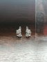 Сребърни обеци котки с камъни цирконий, снимка 1 - Обеци - 32582543