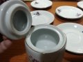 Стар български порцелан чинийки захарница , снимка 3