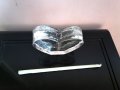 Прекрасна Ваза- Свещник - Сърце-Valery Silver Glass, снимка 3