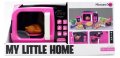 Детски комплект микровълнова Фурна с прибори и хранителни продукти My little home, снимка 1 - Образователни игри - 43290163