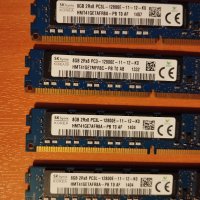 DDR3 32Gb ECC (4 x 8Gb) Kingston 1600MHz PC3-12800E Low profile, снимка 2 - RAM памет - 40486382
