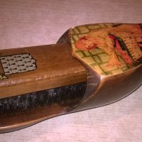 bretagne-дървена обувка и четка-22х8х6см-внос франция, снимка 10 - Колекции - 26783559