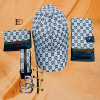 Колан шапка и 2 портфейла уникален комплект Gucci код 54, снимка 1 - Портфейли, портмонета - 33590933