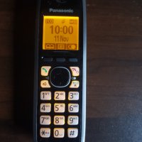 Panasonic безжичен DECT телефон, 2 слушалки, секретар, снимка 2 - Стационарни телефони и факсове - 38055110