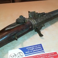 АНТИКА-пушка антика-метал/дърво 102см 3005211145, снимка 18 - Антикварни и старинни предмети - 33044209