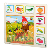 Детски дървен пъзел с плодове или зеленчуци, снимка 3 - Игри и пъзели - 37515922