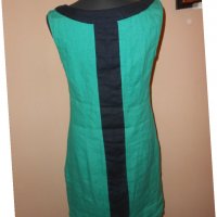 Ленена рокля в зелено  Salkim, снимка 5 - Рокли - 27747672