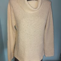 Мекичко бяло поло "Coldwater creeck"®, снимка 1 - Блузи с дълъг ръкав и пуловери - 17091087