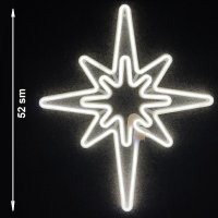 Светеща коледна LED звезда, снимка 5 - Лед осветление - 42974738
