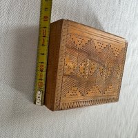 	Стара дървена кутия, дърворезба, снимка 11 - Антикварни и старинни предмети - 43409062