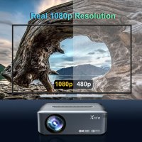 Мултимедиен Проектор + TV Box Xnano X1, LCD + LED, Amlogic T972, 2/16 Гб, Dual WiFi модел 2023, снимка 17 - Плейъри, домашно кино, прожектори - 27898818
