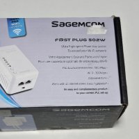 Sagemcom fast plug 502w powerline wi-fi extender, снимка 1 - Рутери - 43620930