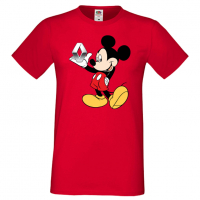 Мъжка тениска Mickey Mouse Renault Подарък,Изненада,Рожден ден, снимка 1 - Тениски - 36577505