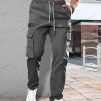 Нов модерен мъжки ежедневен спортен панталон с цип, 8цвята, снимка 6 - Панталони - 44053900