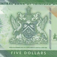 5 долара 2020, Тринидад и Тобаго, снимка 1 - Нумизматика и бонистика - 35338858