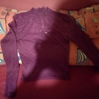 Нова блузка НМ в бордо размер С, снимка 5 - Блузи с дълъг ръкав и пуловери - 28695234