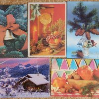Стари новогодишни картички, снимка 1 - Филателия - 38336754
