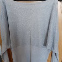 Сребриста блуза, снимка 1 - Блузи с дълъг ръкав и пуловери - 27021833