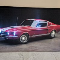 Светеща картина с LED осветление - Ford Mustang GT 350, снимка 2 - Картини - 33190710