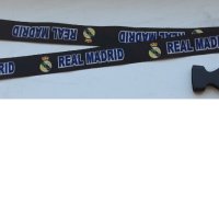 Връзка за бадж от футболен клуб Реал Мадрид.черна, снимка 3 - Фен артикули - 43038659