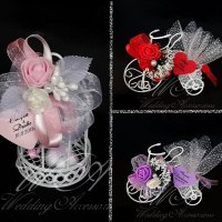 Сватбени подаръчета за гости- метален кафез, сватбени подаръци- метално колело, подаръчета за сватба, снимка 1 - Декорация - 25588948