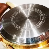 Мъжки златен-позлатен ръчен часовник,хронограф/VENUS/, снимка 8 - Мъжки - 26922094