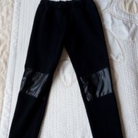 Детски черен ластичен панталон клин LC Waikiki  ръст 128 - 134см, снимка 6 - Детски клинове - 32438659