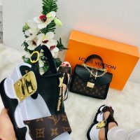 Дамски сандали и чанта Louis Vuitton код 22, снимка 1 - Сандали - 33272328