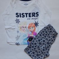 Пижама за момиче с Елза и Анна Frozen, снимка 1 - Детски пижами - 37796724