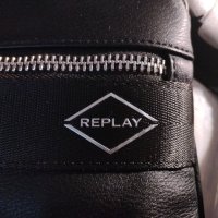 нова мъжка кожена чанта за през рамо REPLAY оригинал, снимка 6 - Чанти - 43946891