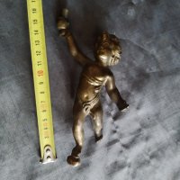 стара бронзова фигура-момче, снимка 1 - Антикварни и старинни предмети - 35621631
